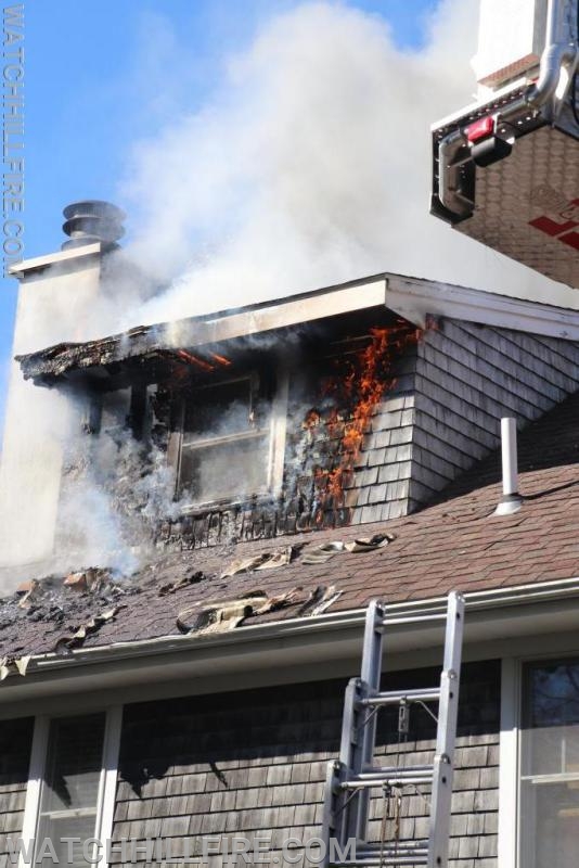 November 2019-Mutual Aid structure fire on Ocean Rise Drive in Misquamicut.