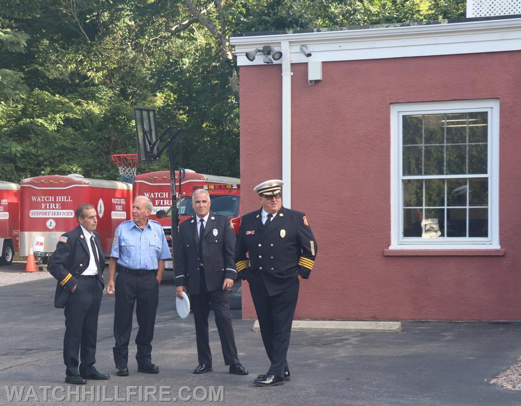 Members of the North Providence Fire Department join WHFD members
