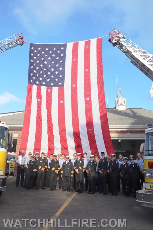 Watch Hill Firefighters pose before the ceremony